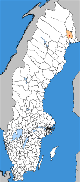 geographische Lage von Överkalix